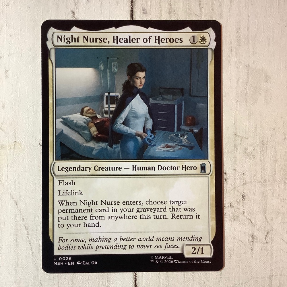 Night Nurse, Healer of Heroes EN [MSH - 26] - NM TCG MTG
